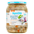 SuperFish Filety ze śledzia z krojoną cebulką 650 g