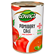 Łowicz Pomidory całe bez skórki 400 g