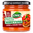 Łowicz Pasta warzywna papryka & czerwona fasola 180 g