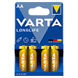 Varta Longlife AA LR6 1,5 V Bateria alkaliczna 4 sztuki