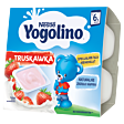 Nestlé Yogolino Deserek mleczno-owocowy truskawka dla niemowląt po 6. miesiącu 400 g (4 x 100 g)