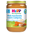 HiPP BIO Młoda marchewka z ryżem i cielęciną po 5. miesiącu 190 g