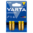 Varta Longlife AAA LR03 1,5 V Bateria alkaliczna 4 sztuki