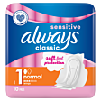 Always Podpaski ze skrzydełkami Classic Sensitive (rozmiar 1) x10