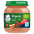 Gerber Organic Jabłko malina dla niemowląt po 4. miesiącu 125 g