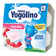 Nestlé Yogolino Deserek mleczno-owocowy malina dla niemowląt po 6. miesiącu 400 g (4 x 100 g)