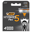 BIC Hybrid Flex 5 5-ostrzowe wkłady do maszynki do golenia 4 sztuki