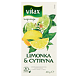 Vitax Inspiracje Herbatka owocowo-ziołowa aromatyzowana o smaku limonki i cytryny 40 g (20 x 2 g)