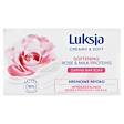 Luksja Creamy & Soft Kremowe mydło wygładzające róża i proteiny mleka 90 g