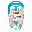 BIC Miss Soleil Sensitive Aqua Colours 3-ostrzowa maszynka do golenia 3 sztuki