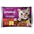 Whiskas Pure Delight Mokra karma dla kotów soczyste kąski galaretka 340 g (4 x 85 g)