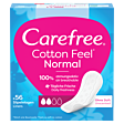 Carefree Cotton Feel Normal Wkładki higieniczne bezzapachowe 56 sztuk