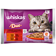 Whiskas Duo Mokra karma dla kotów zestawy klasyczne galaretka 340 g (4 x 85 g)