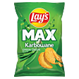 Lay's Max Chipsy ziemniaczane karbowane o smaku zielonej cebulki 190 g