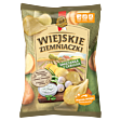 Wiejskie Ziemniaczki Chipsy ziemniaczane śmietanka z cebulką 130 g 