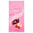 Lindt Lindor Pralinki z białej czekolady z kawałkami truskawek i śmietankowym nadzieniem 100 g