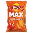 Lay's Max Chipsy ziemniaczane karbowane o smaku papryki 120 g