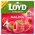 Loyd Herbatka owocowa aromatyzowana o smaku malinowym 54 g (20 x 2,7 g)