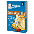 Gerber Grain & grow Kaszka owsiano-pszenna mleczna banan mango jabłko po 8 miesiącu 200 g