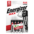 Energizer Max AAA-LR03 1,5 V Baterie alkaliczne 4 sztuki