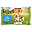 Friskies Junior Karma dla szczeniąt w sosie z kurczakiem i marchewką 400 g (4 x 100 g)