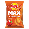 Lay's Max Chipsy ziemniaczane karbowane o smaku papryki 190 g