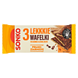 Sonko Lekkie wafelki pełnoziarniste w ciemnej czekoladzie 36 g (3 sztuki)