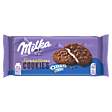 Milka Sensations Cookies Ciastka kakaowe z kawałkami czekolady i nadzieniem o smaku waniliowym 156 g