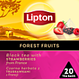 Lipton Czarna herbata z truskawkami z Francji 30 g (20 torebek)