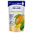 On Line Kremowe mydło w płynie zapas mango i bazylia 500 ml