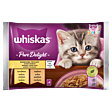 Whiskas Pure Delight Junior Mokra karma dla kociąt drobiowe frykasy galaretka 340 g (4 x 85 g)