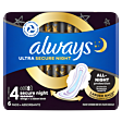 Always Ultra Podpaski Secure Night (rozmiar 4) ze skrzydełkami x6