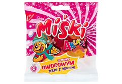 AKUKU! Miśki Żelki z sokiem o smaku owocowym 90 g