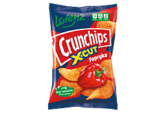 Crunchips X-Cut Chipsy ziemniaczane o smaku papryka 140 g