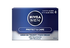 Nivea MEN Protect & Care Nawilżający Krem DO Twarzy DLA Mężczyzn 50 ml