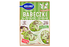 Gellwe Babeczki smak pistacjowy z czekoladą mieszanka do wypieku 290 g