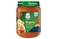 Gerber Organic Słodkie ziemniaki z warzywami i kurczakiem dla niemowląt po 10. miesiącu 190 g