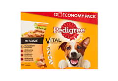 Pedigree Vital Protection w sosie Karma pełnoporcjowa 1,2 kg (12 saszetek)