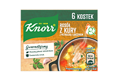 Knorr Rosół z kury z pietruszką i lubczykiem 60 g (6 x 10 g)