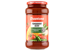 Dawtona Sos pomidorowy ostry z papryczkami jalapeño 520 g