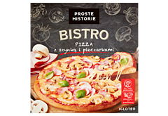 Proste Historie Bistro Pizza z szynką i pieczarkami 420 g