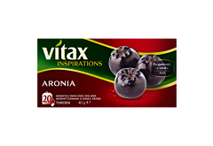 Vitax Inspirations Herbatka owocowo-ziołowa aromatyzowana o smaku aronii 40 g (20 x 2 g)