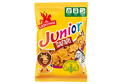 Lajkonik Junior Safari Drobne pieczywo o smaku waniliowym 125 g