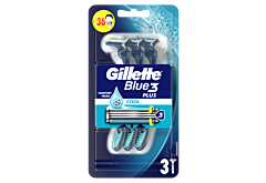 Gillette Blue3 Plus Cool, maszynki jednorazowe dla mężczyzn, 3 sztuk