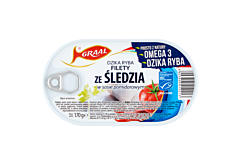 Graal Filety ze śledzia w sosie pomidorowym 170 g