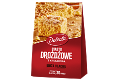 Delecta Duża Blacha Ciasto drożdżowe z kruszonką mieszanka do wypieku ciasta 600 g