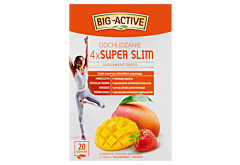 Big-Active 4 x Super Slim odchudzanie Suplement diety herbatka ziołowo-owocowa 40 g (20 x 2 g)