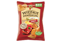 Wiejskie Ziemniaczki Chipsy ziemniaczane papryka 130 g