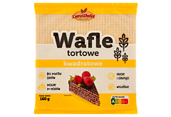 Eurowafel Wafle tortowe kwadratowe 160 g