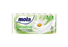 Mola Sensitive Papier toaletowy balsam rumiankowy 8 rolek